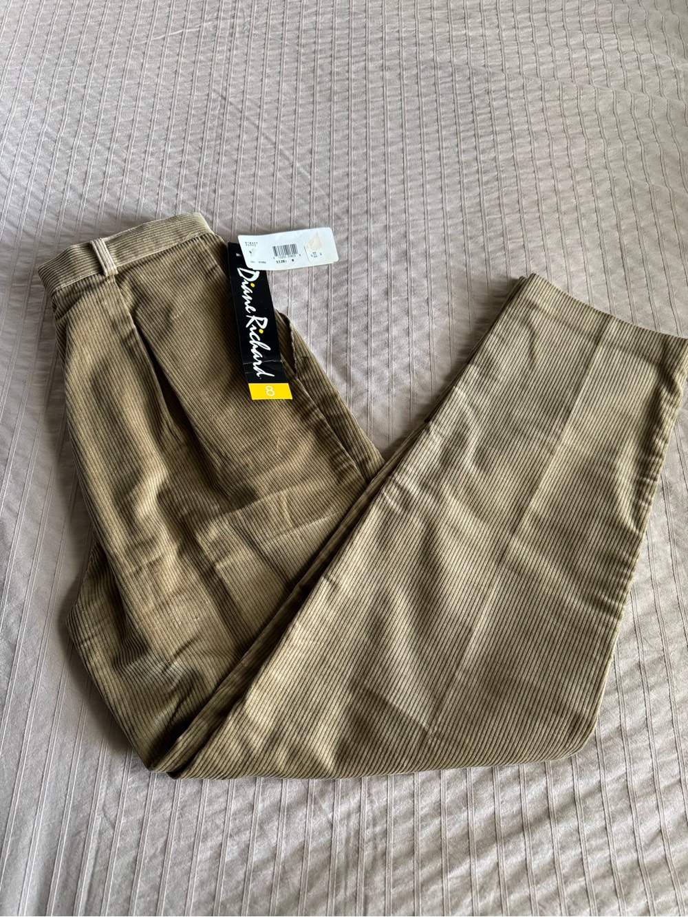 Diane Richard Women’s Tan Corduroy Pants